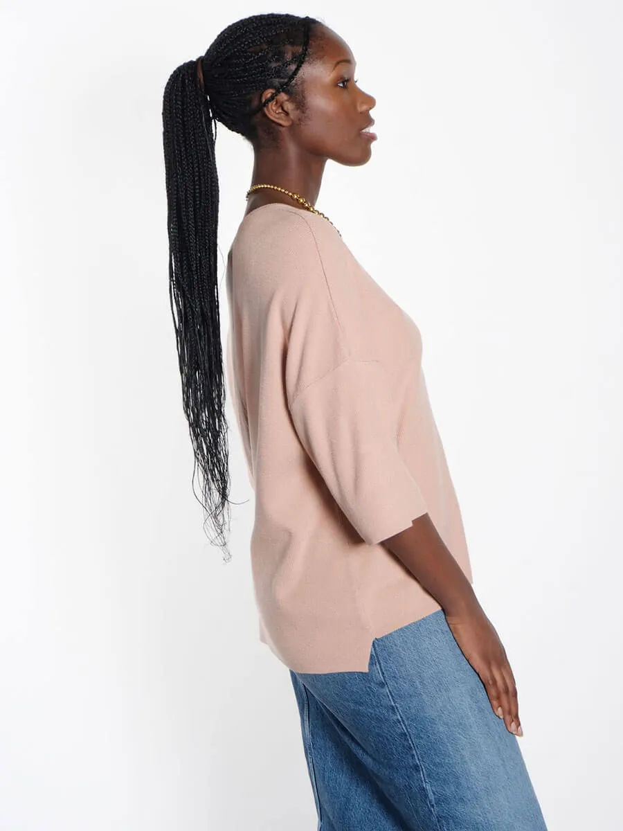 Idunn Knitted Top - Dark Nude