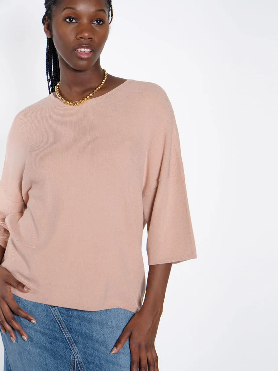 Idunn Knitted Top - Dark Nude