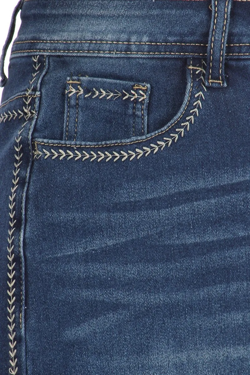 Indigo Wash Denim Skirt