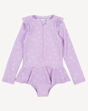Infant Girls Daisies UPF 50 Paddle Suit