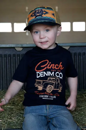 INFANT NAVY TRUCK CINCH TEE SHIRT