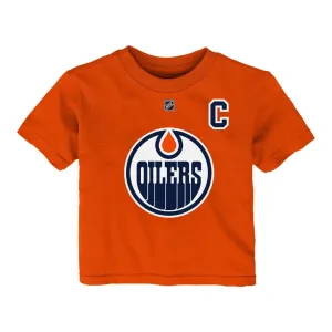 Infant Pro Name & Number Tee- Edmonton Oilers Connor McDavid