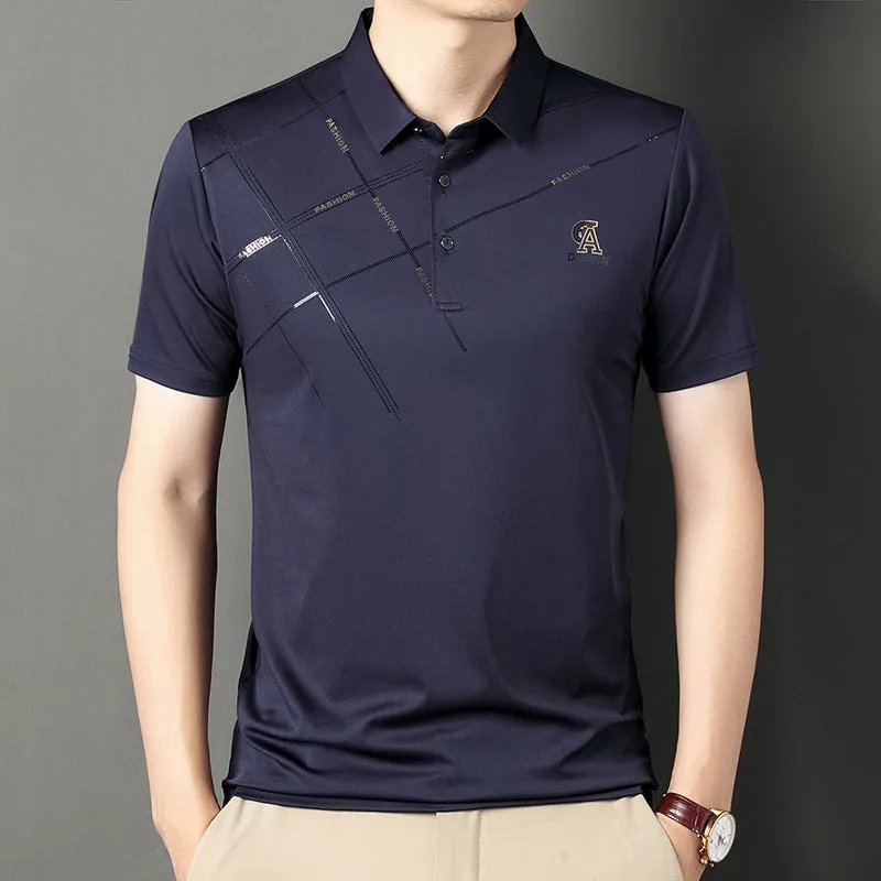 INSTOCK- 2024 Summer New Cool Ice Silk Polo Shirt