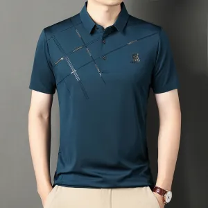INSTOCK- 2024 Summer New Cool Ice Silk Polo Shirt