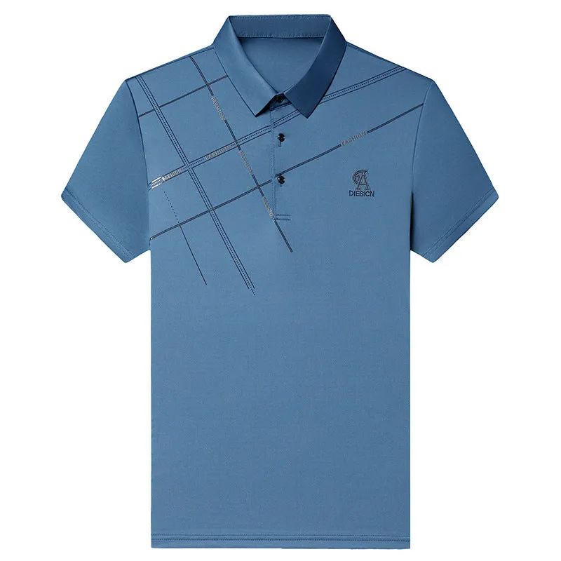 INSTOCK- 2024 Summer New Cool Ice Silk Polo Shirt