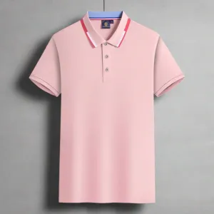 INSTOCK- Customized lapel POLO shirt with ice silk cotton collar