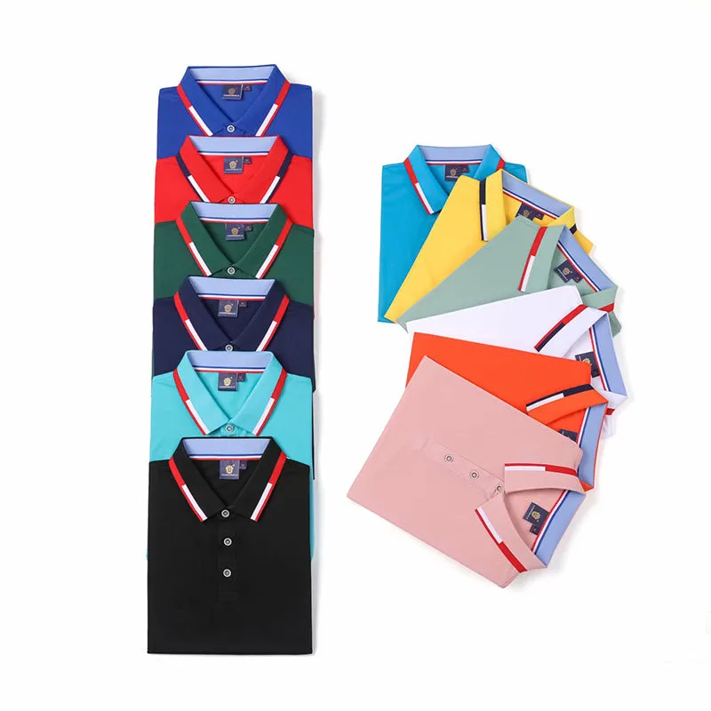 INSTOCK- Customized lapel POLO shirt with ice silk cotton collar