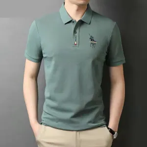 INSTOCK- Men's short-sleeved embroidered POLO T-shirt