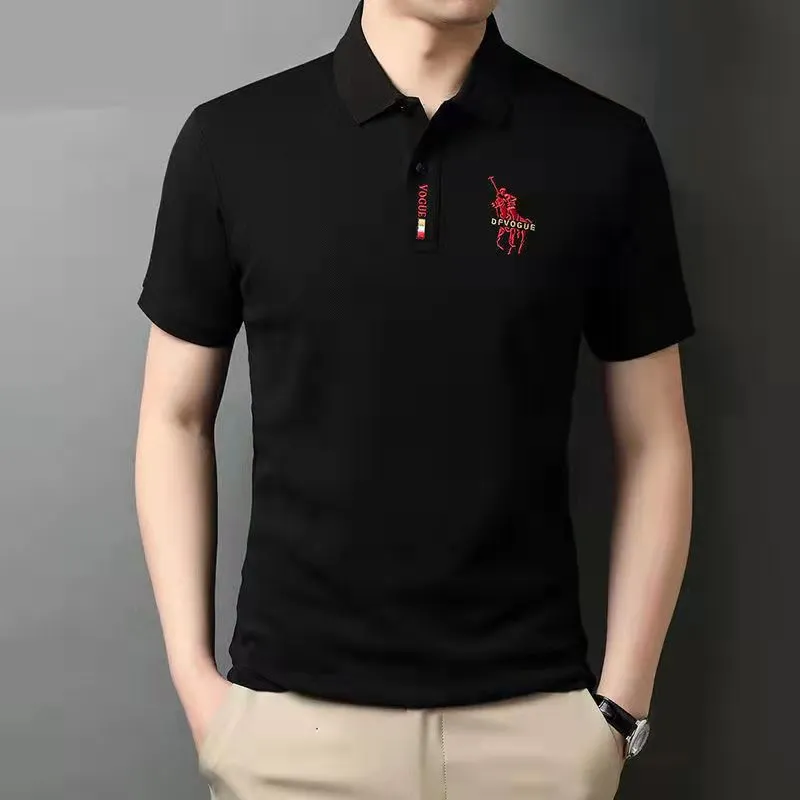 INSTOCK- Men's short-sleeved embroidered POLO T-shirt