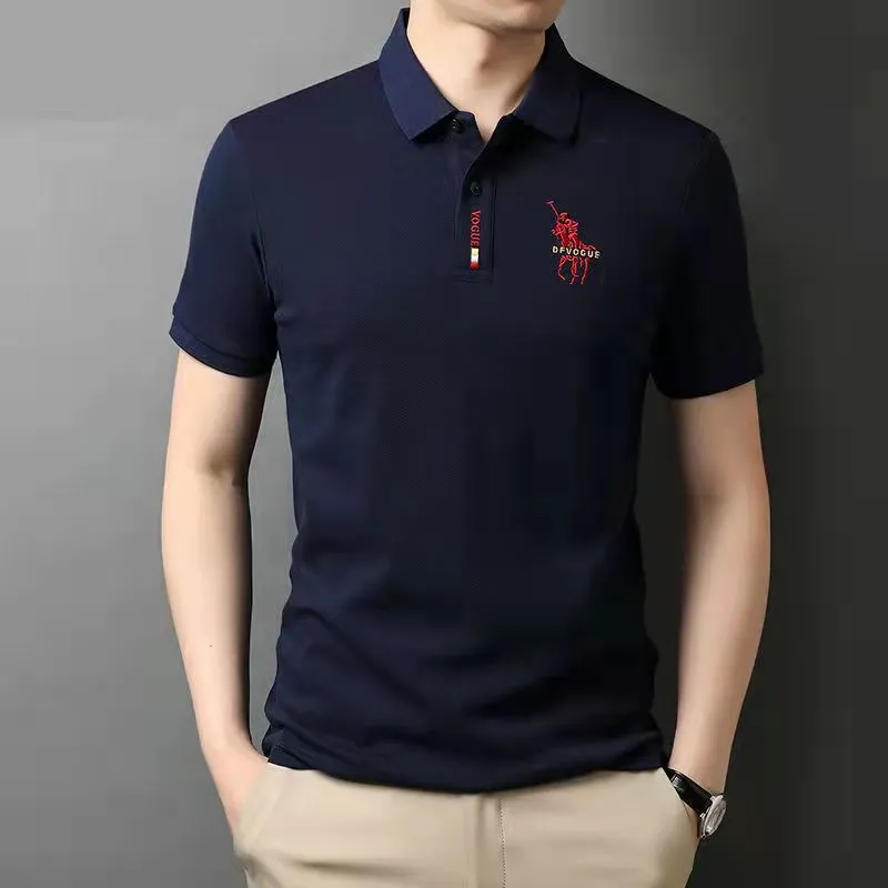 INSTOCK- Men's short-sleeved embroidered POLO T-shirt