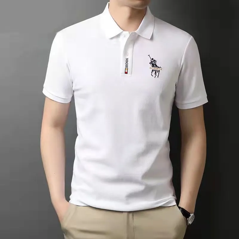 INSTOCK- Men's short-sleeved embroidered POLO T-shirt