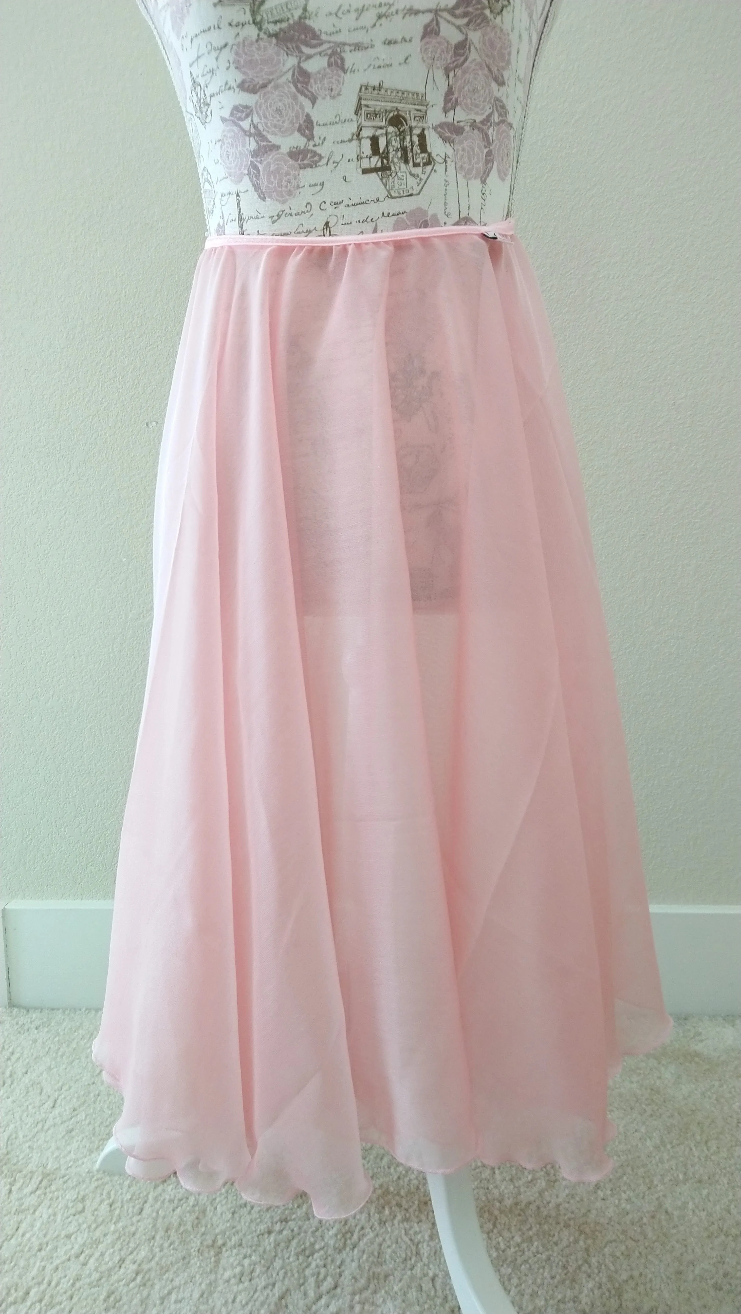 【Iridescent  Chiffon】Rehearsal long flowy skirt　