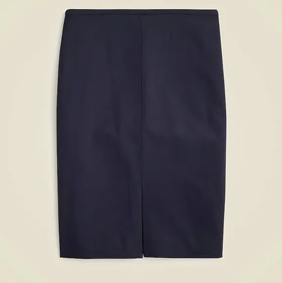 J Crew Pencil knee-length skirt in Italian bi-stretch wool blend