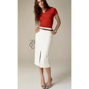 J. Crew Pencil midi skirt in four-season stretch Size 6