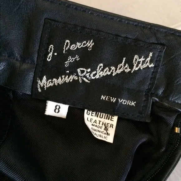 J. Percy for Marvin Richards Leather Skirt 8 (4)