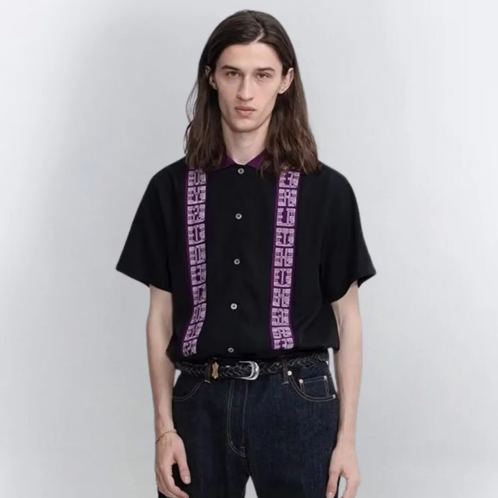 Japanese Silk Embroidery Shirt
