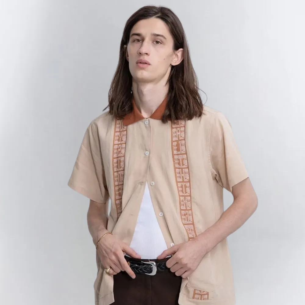Japanese Silk Embroidery Shirt