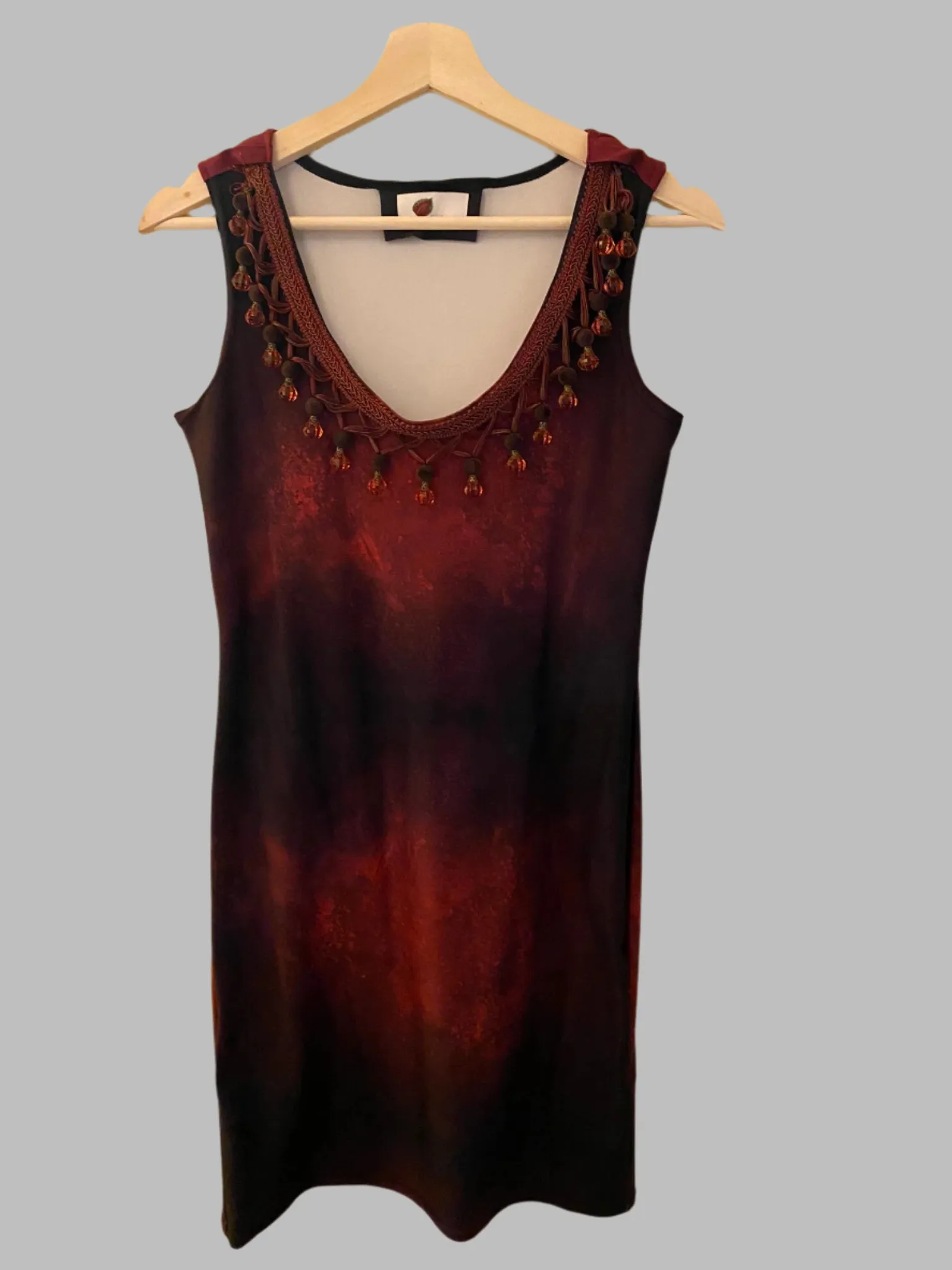 Jeweled Sunset Ombre Bodycon Dress