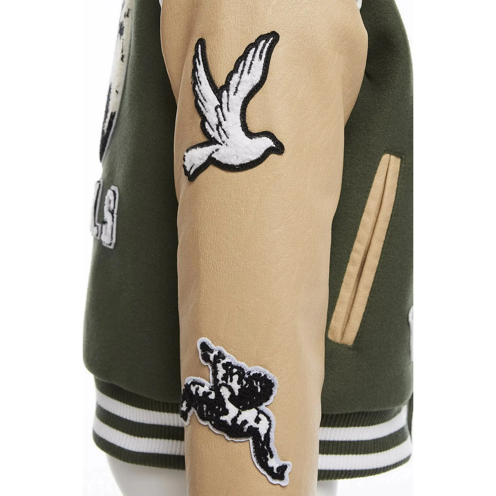 Jordan Craig Boys Fallen Angels Varsity Jacket (Pine)