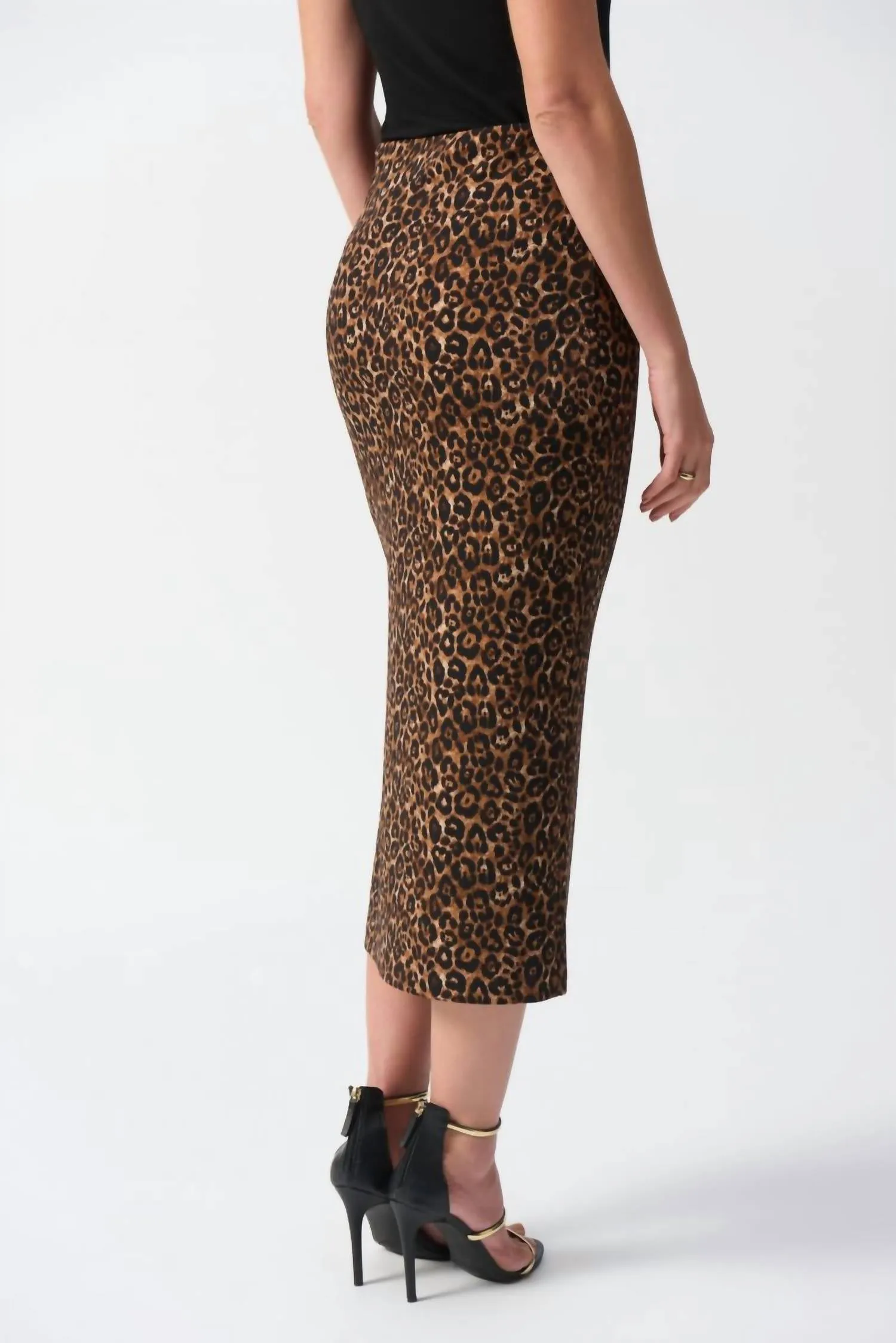 Joseph Ribkoff - Animal Print Midi Pencil Skirt