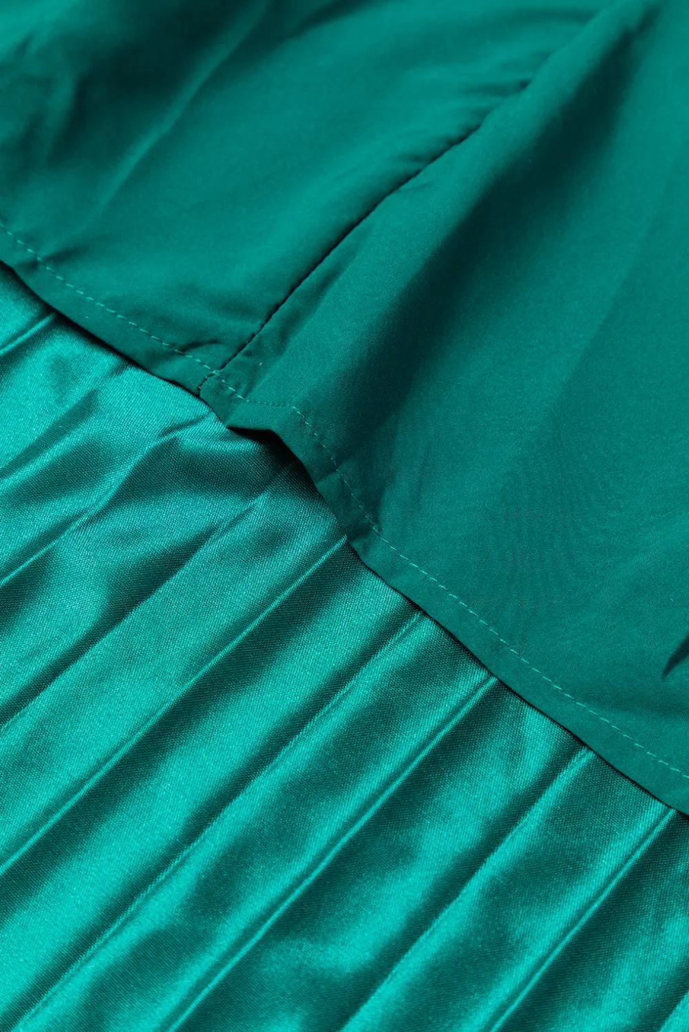 KaleaBoutique Satin Elastic Waist Pleated Maxi Skirt