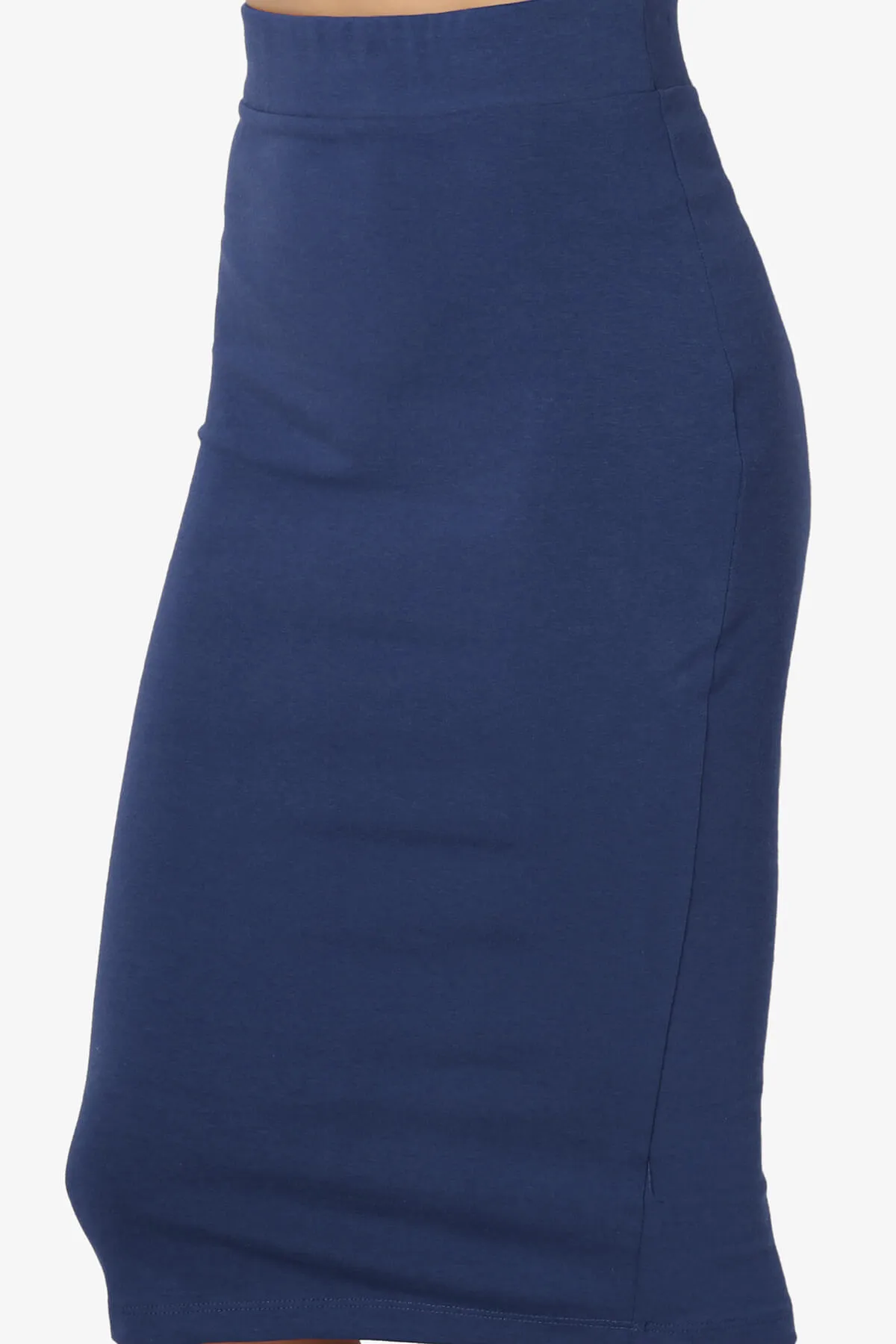 Karan Cotton Midi Pencil Skirt PLUS