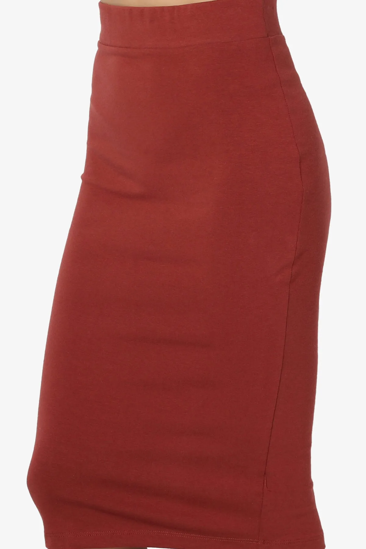 Karan Cotton Midi Pencil Skirt PLUS