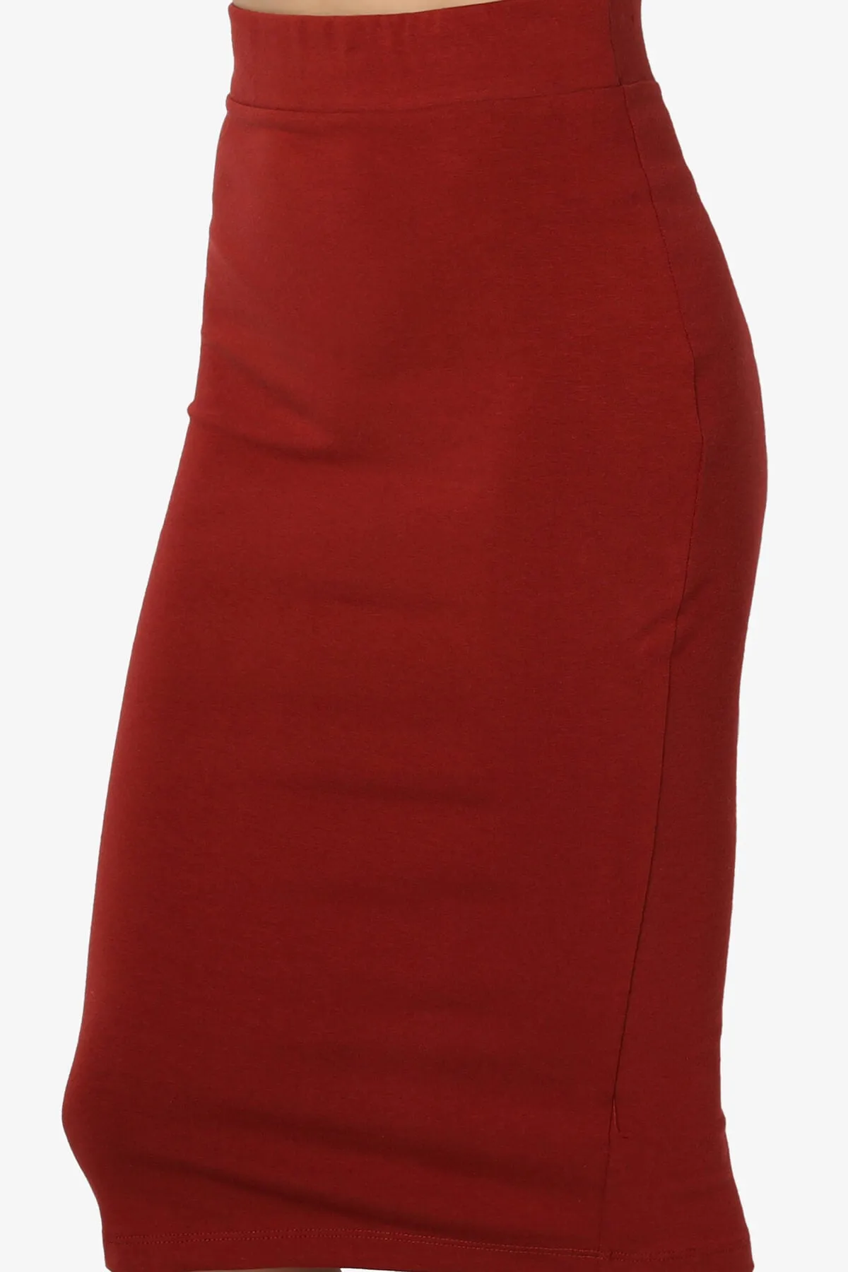Karan Cotton Midi Pencil Skirt PLUS