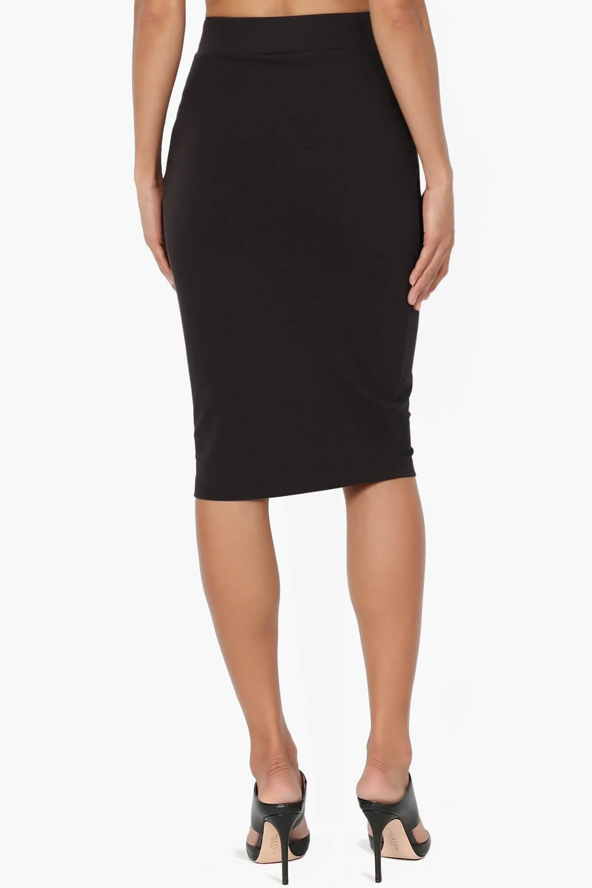 Karan Cotton Midi Pencil Skirt PLUS