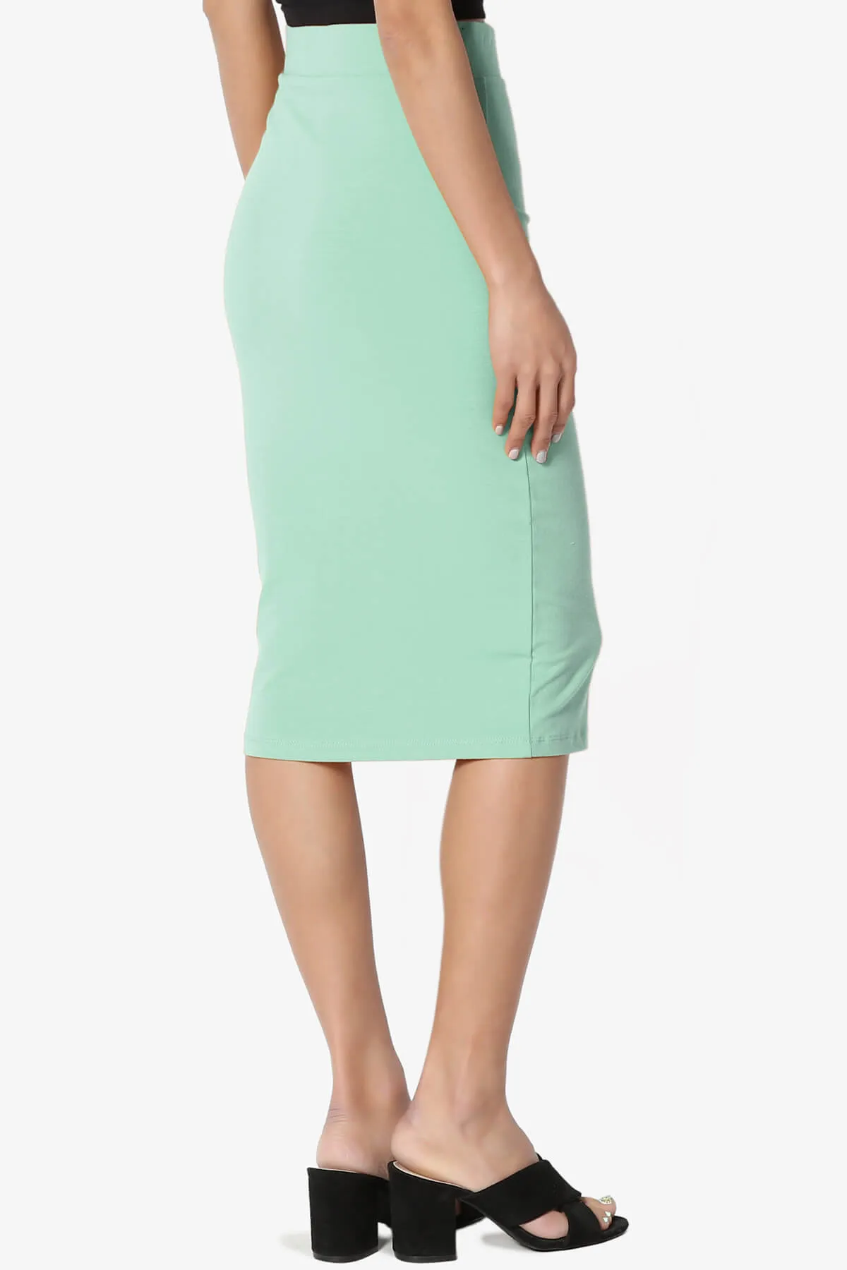 Karan Cotton Midi Pencil Skirt PLUS