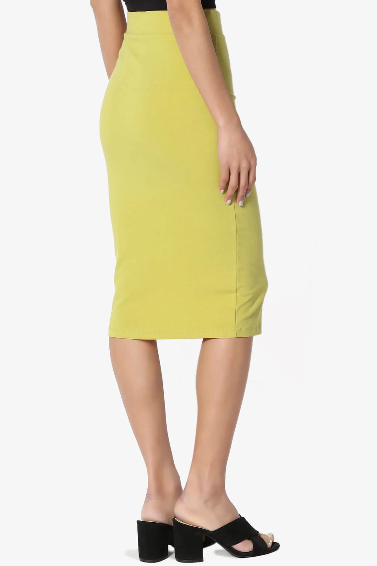 Karan Cotton Midi Pencil Skirt PLUS