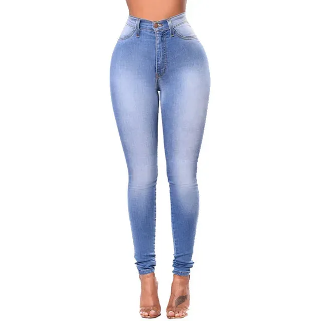 Kerri - Women's High-Waisted Skinny Office Jeans