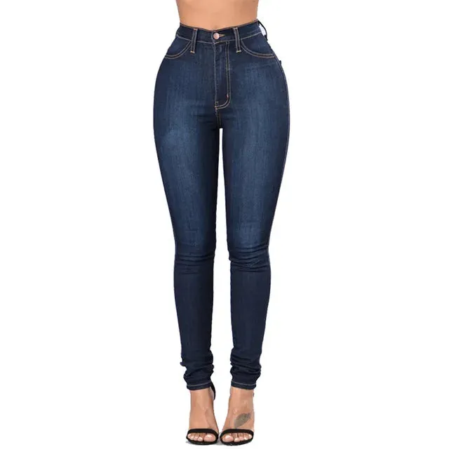 Kerri - Women's High-Waisted Skinny Office Jeans