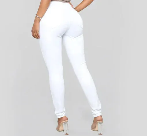 Kerri - Women's High-Waisted Skinny Office Jeans