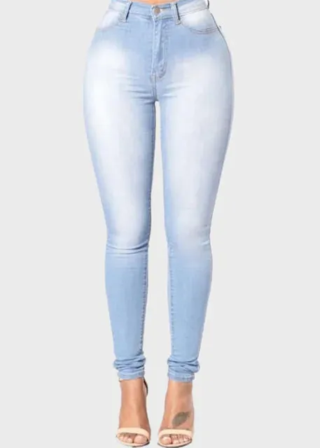 Kerri - Women's High-Waisted Skinny Office Jeans