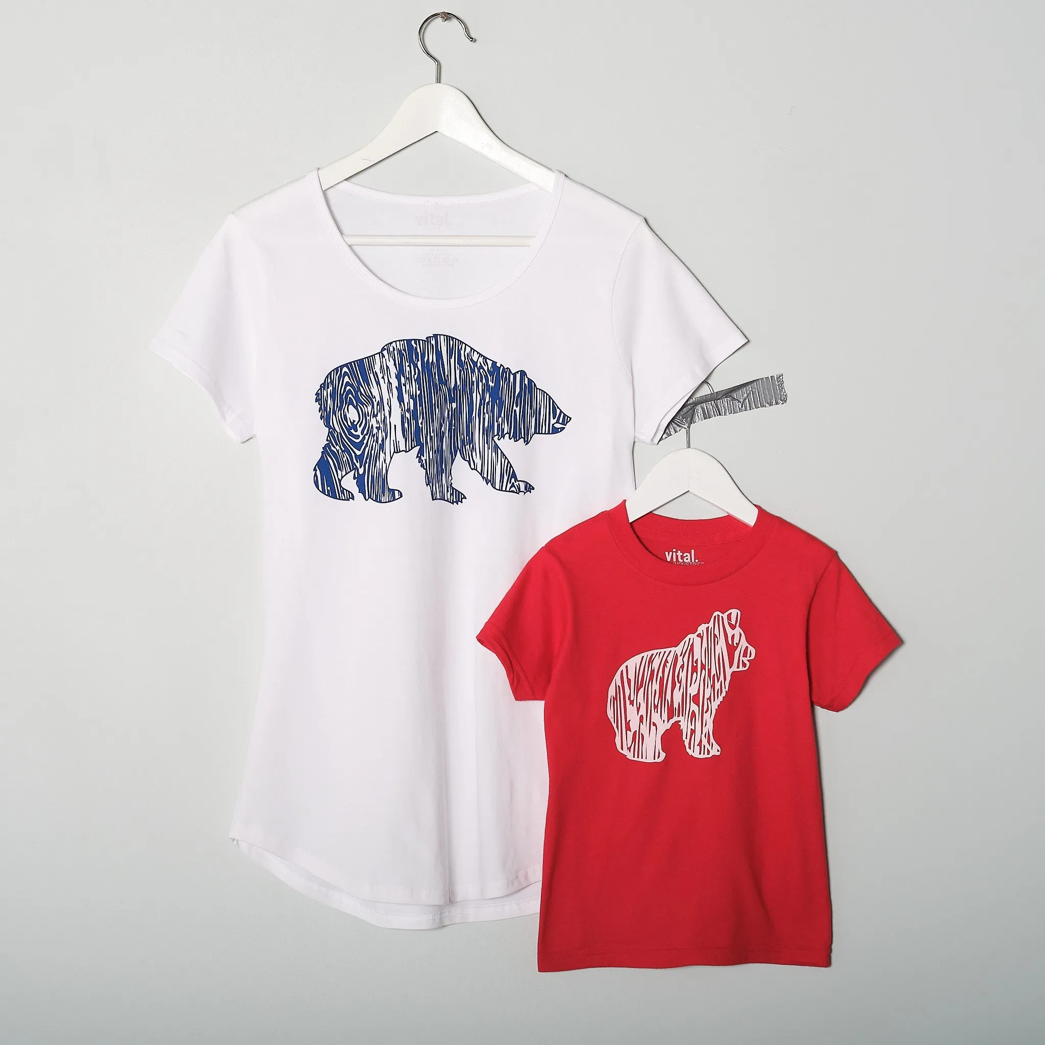 Kids Baby Bear Faux Bois TSHIRT