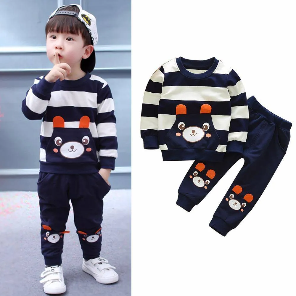 Kids Boys Bear Clothing Outfit