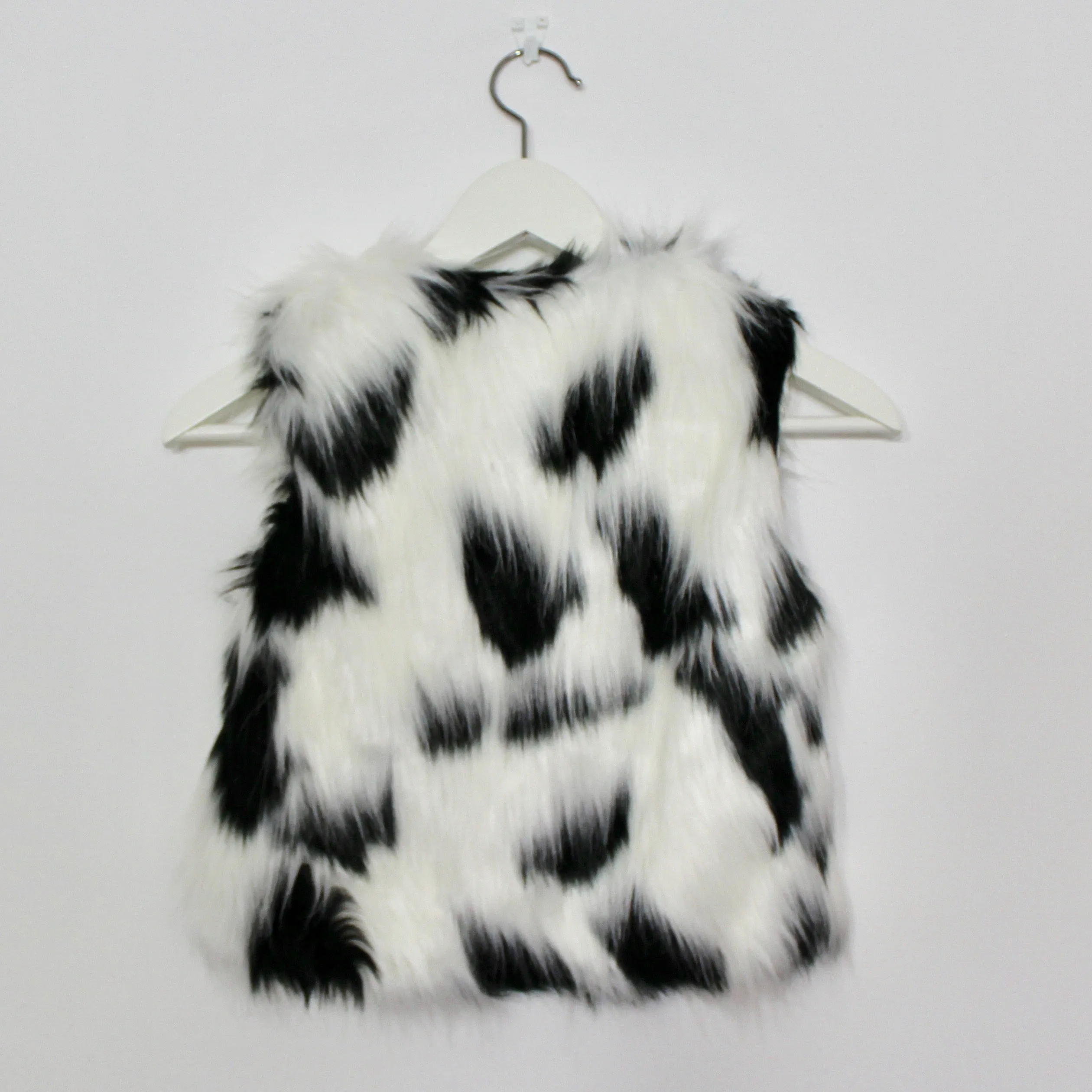 Kids Faux Fur Vest  - Cruella De Vil