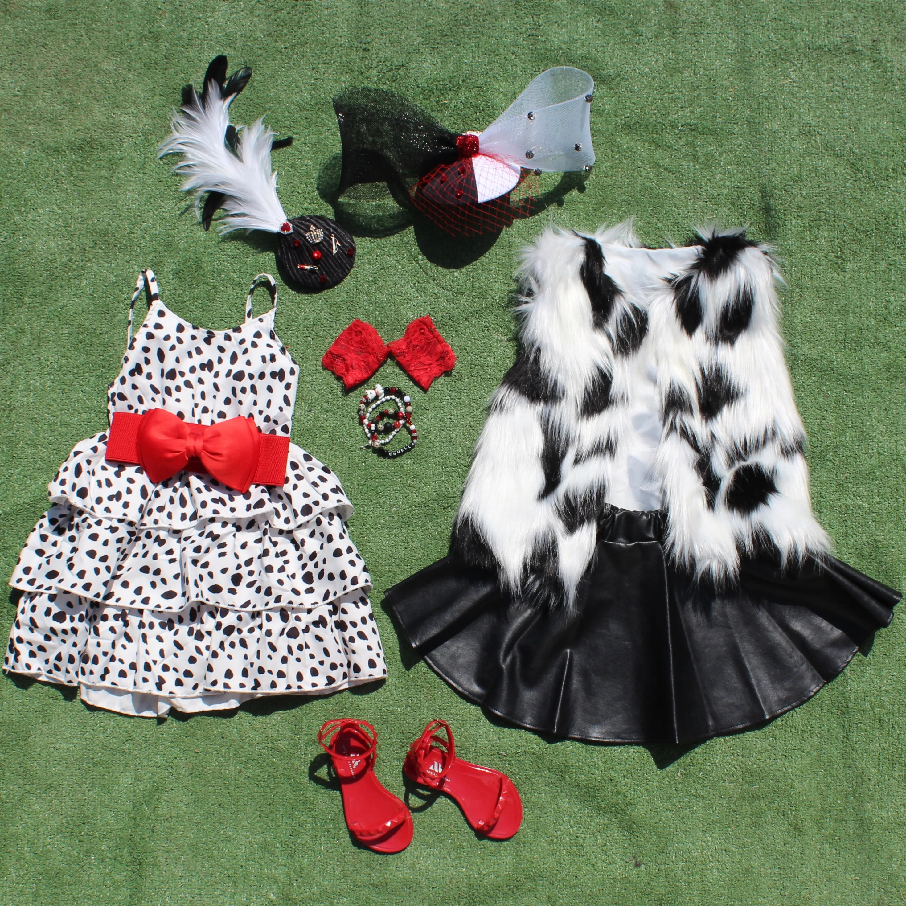 Kids Faux Fur Vest  - Cruella De Vil