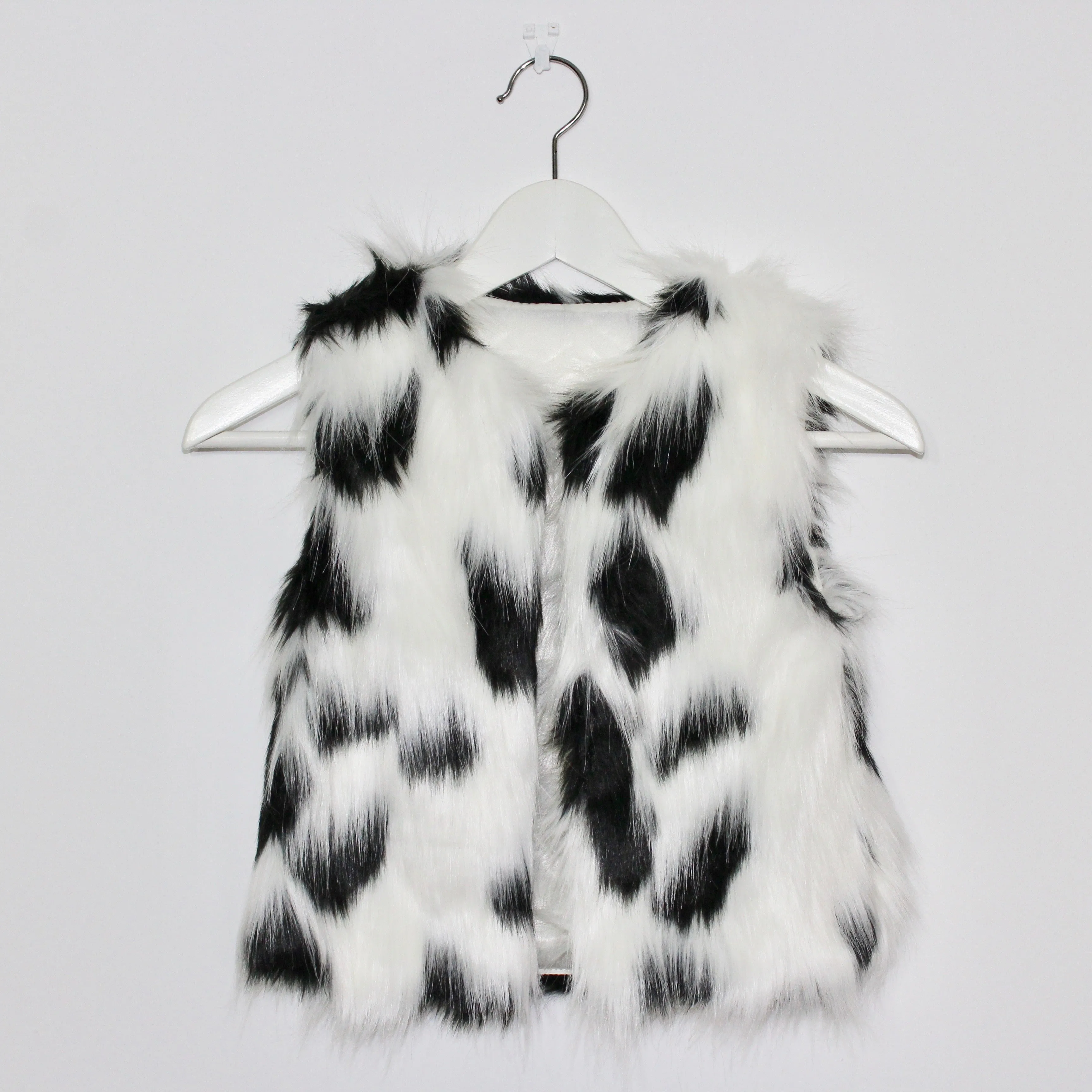 Kids Faux Fur Vest  - Cruella De Vil