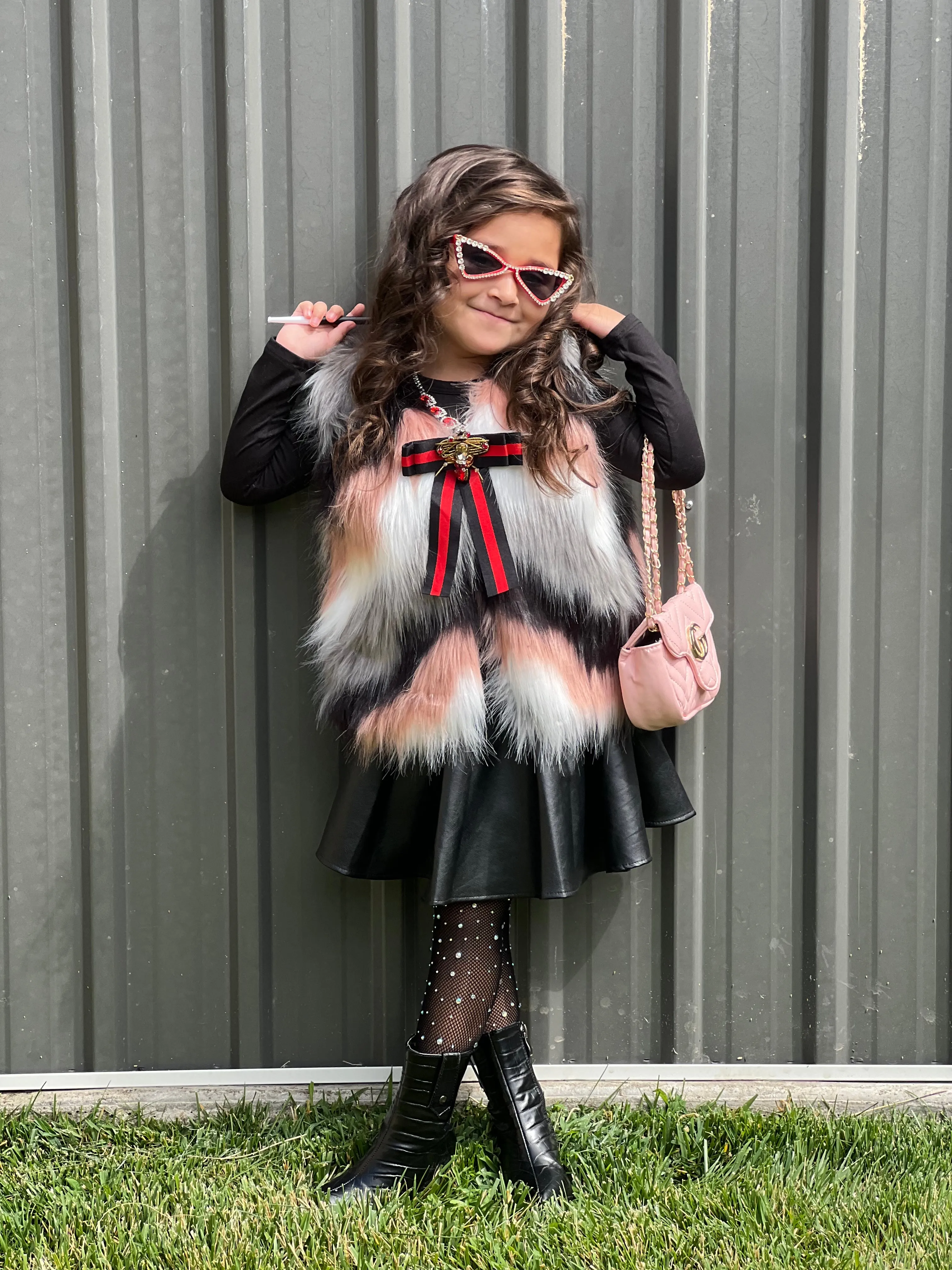 Kids Faux Fur Vests