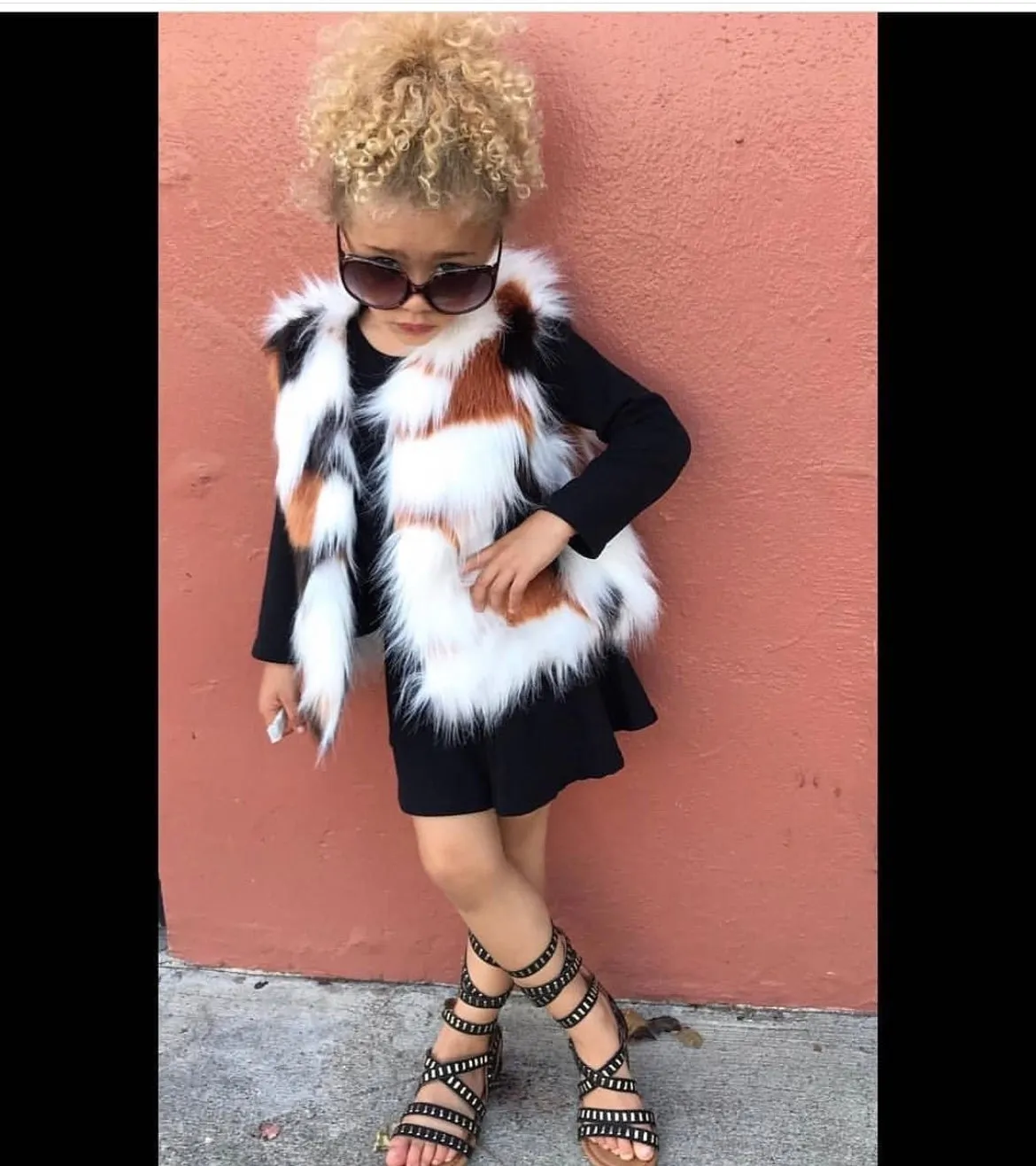 Kids Faux Fur Vests