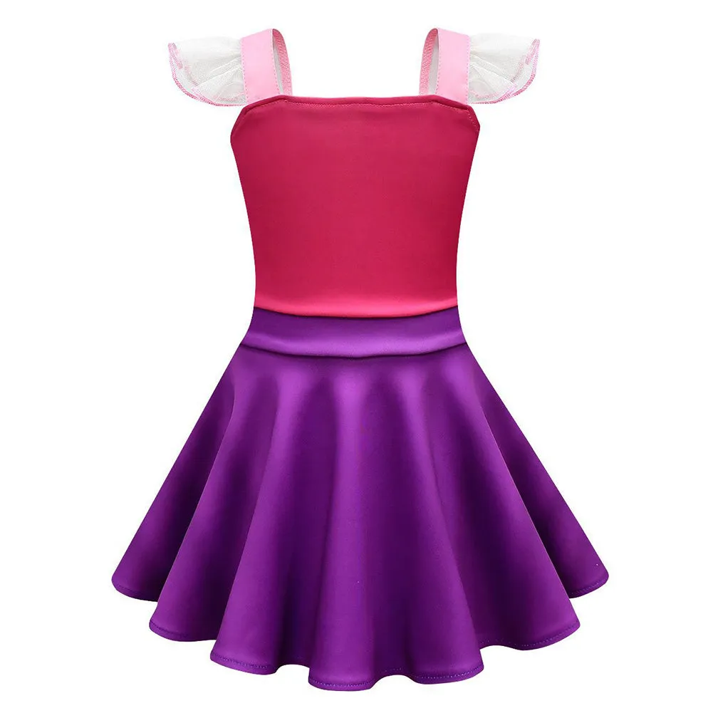 KIds Girls Hocus Pocus Sarah Sanderson Cosplay Costumes Outfits Halloween Carnival Suit