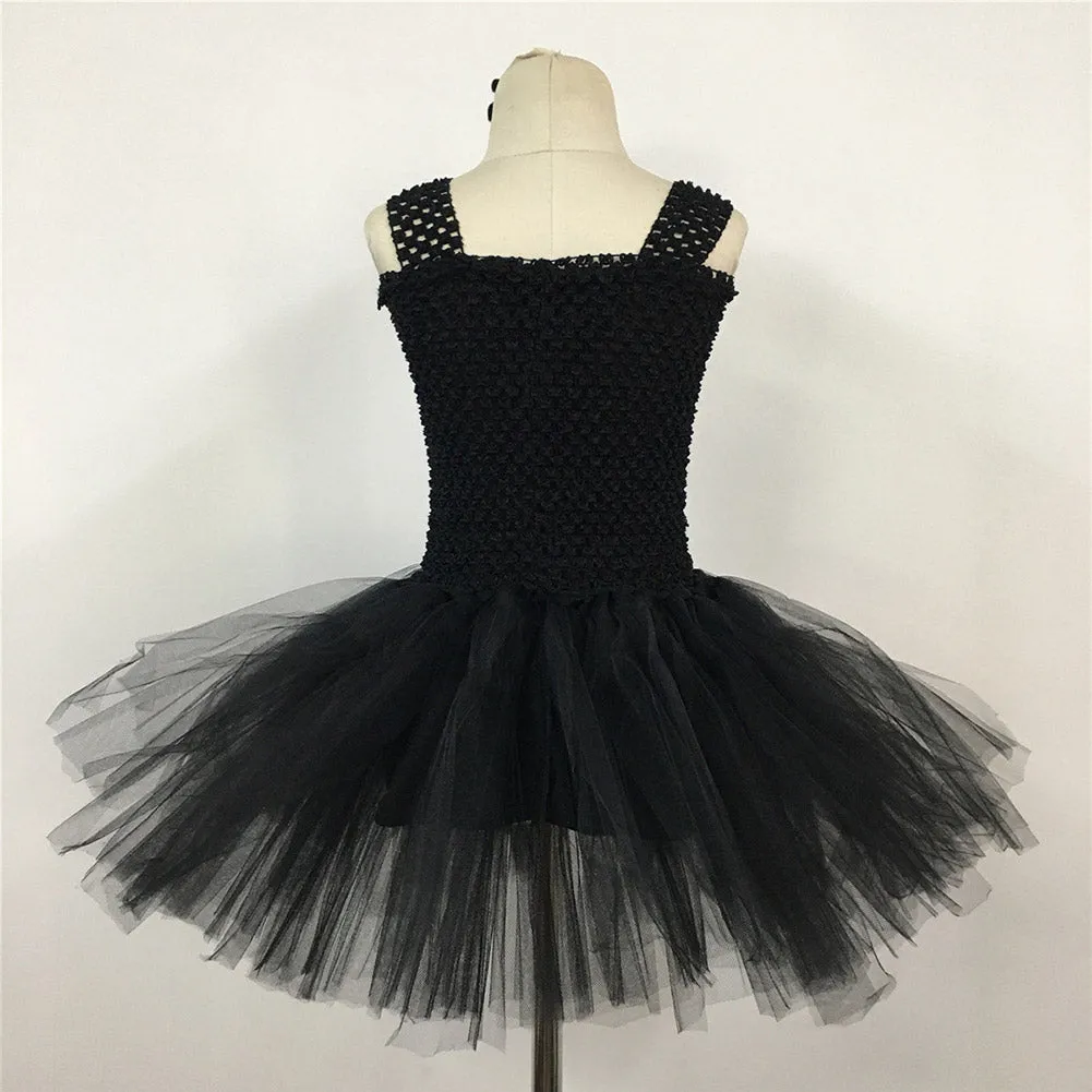 Kids Girls Hunny Spider Cosplay Costume Mesh Dress Halloween Carnival Suit