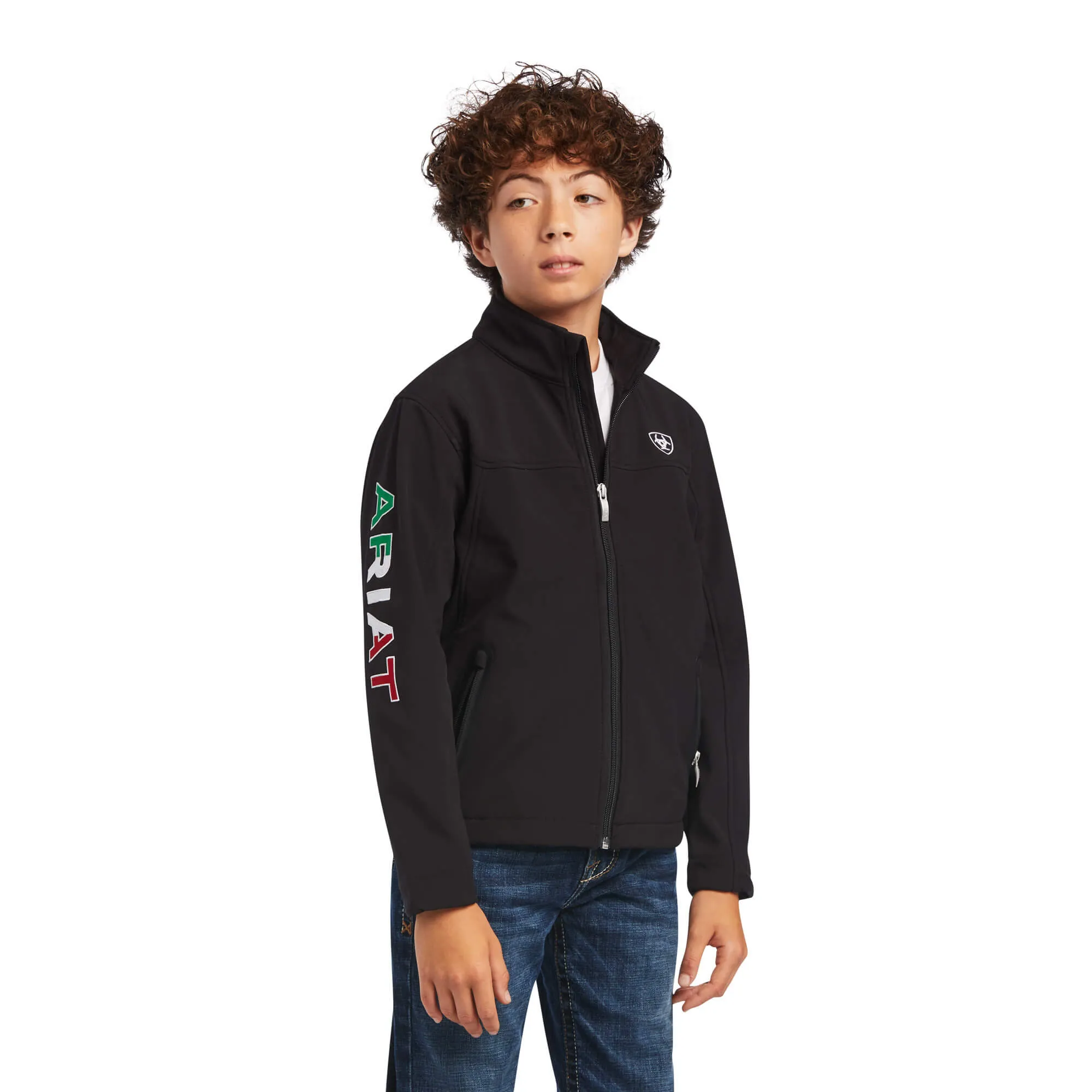 Kid's New Team Softshell Black MEXICO Jacket