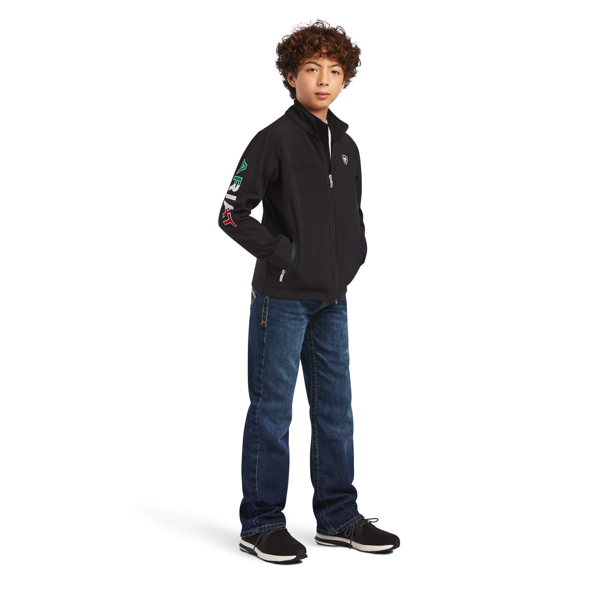 Kid's New Team Softshell Black MEXICO Jacket