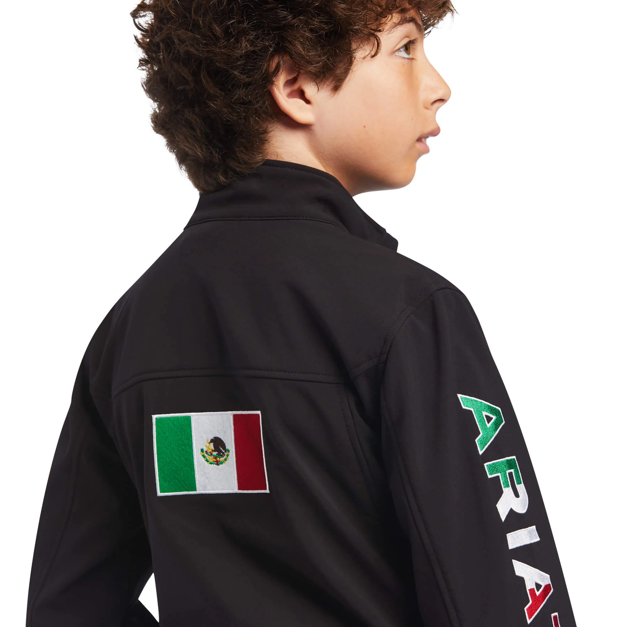 Kid's New Team Softshell Black MEXICO Jacket