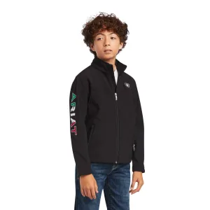 Kid's New Team Softshell Black MEXICO Jacket