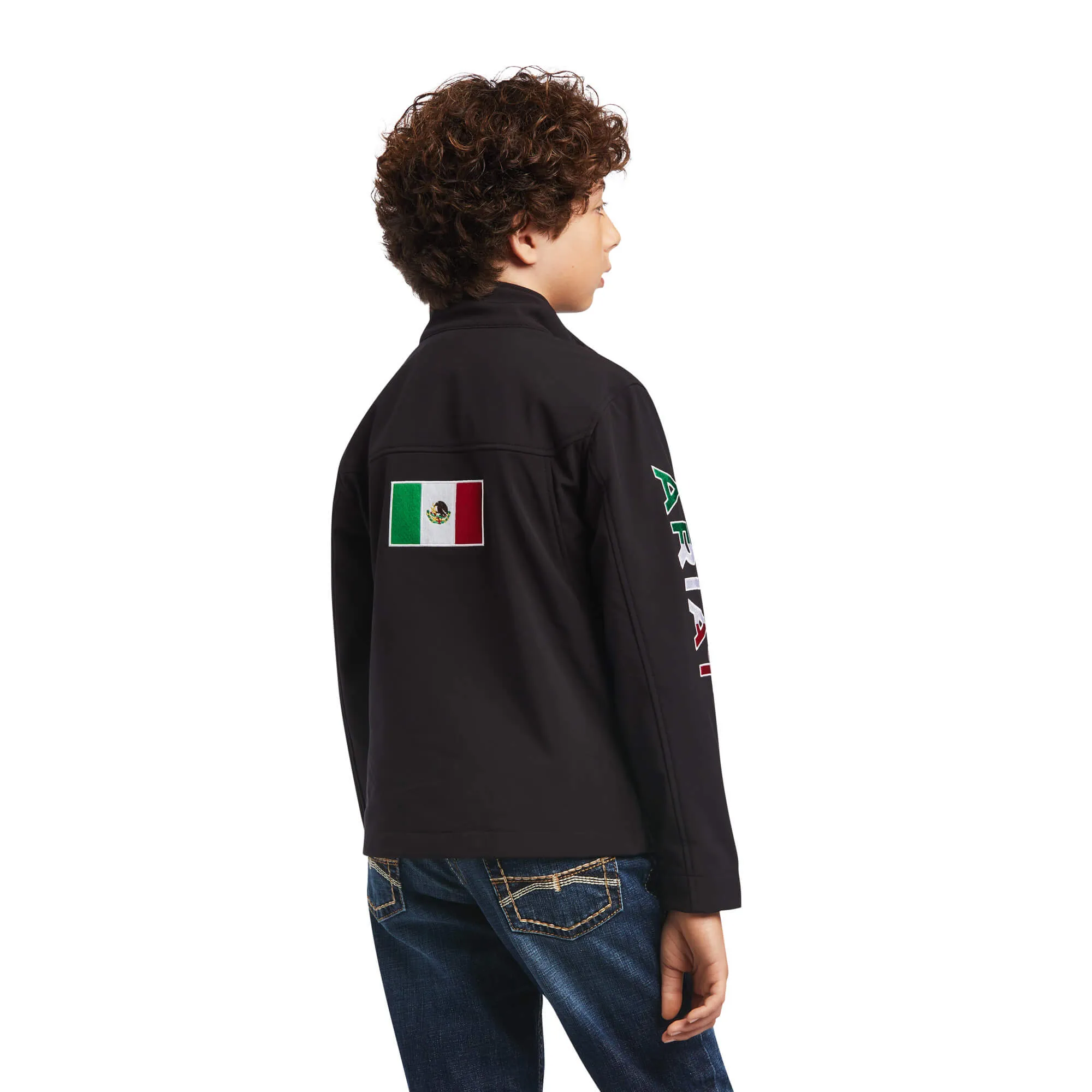 Kid's New Team Softshell Black MEXICO Jacket
