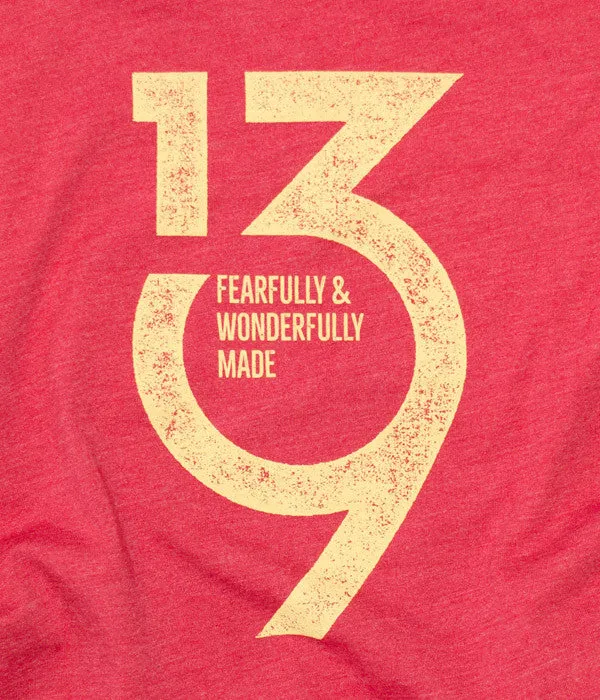 Kids Psalm 139 Tee – Red